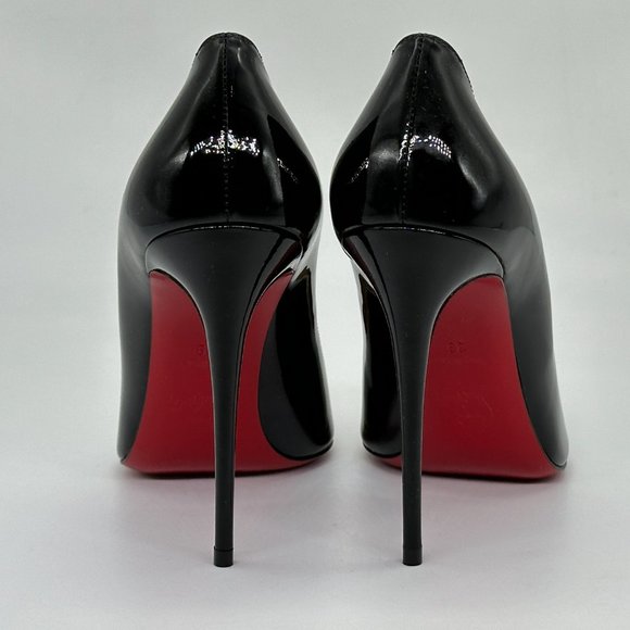 Christian Louboutin PIGALLE FOLLIES 100 Patent Leather Heels Pumps Shoes - Picture 7 of 16